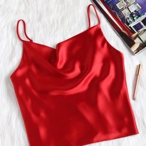 NWT Satin Cami Tank Top